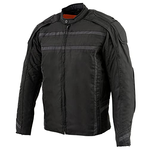 Milwaukee Leather Men's Armored Textile Motorcycle Rider Jacket I85479