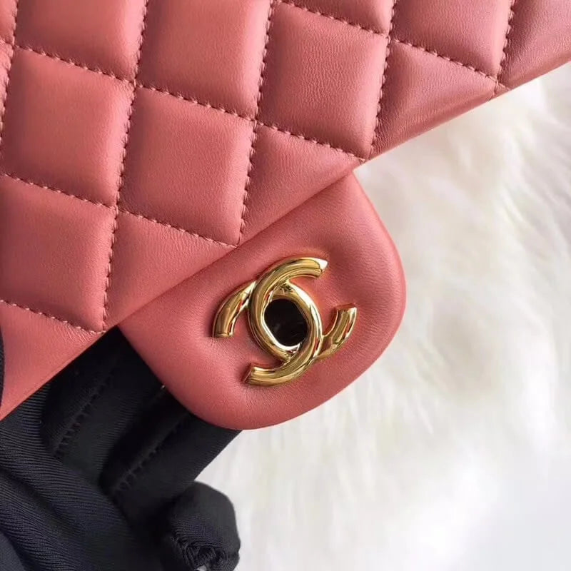 Lambskin Leather Flap Bag H3309