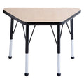 18in x 30in Trapezoid Adjustable Activity Table Oak/Black L323