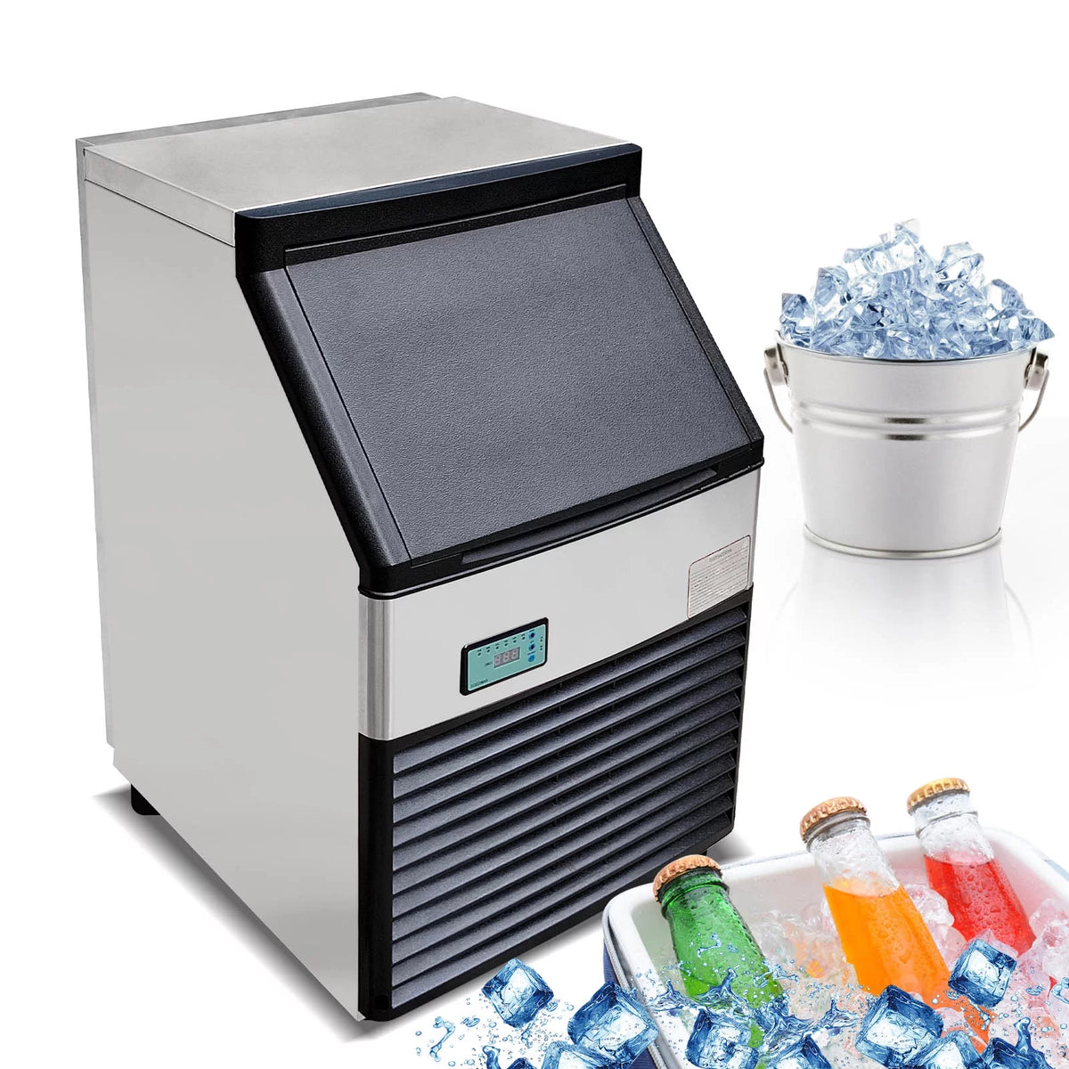 Commercial Auto Ice Cube Machine 132 LBS/Day E263