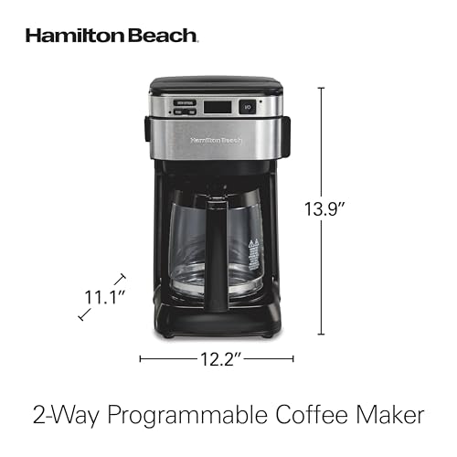 12 Cups Black Programmable Drip Coffee Maker F10967