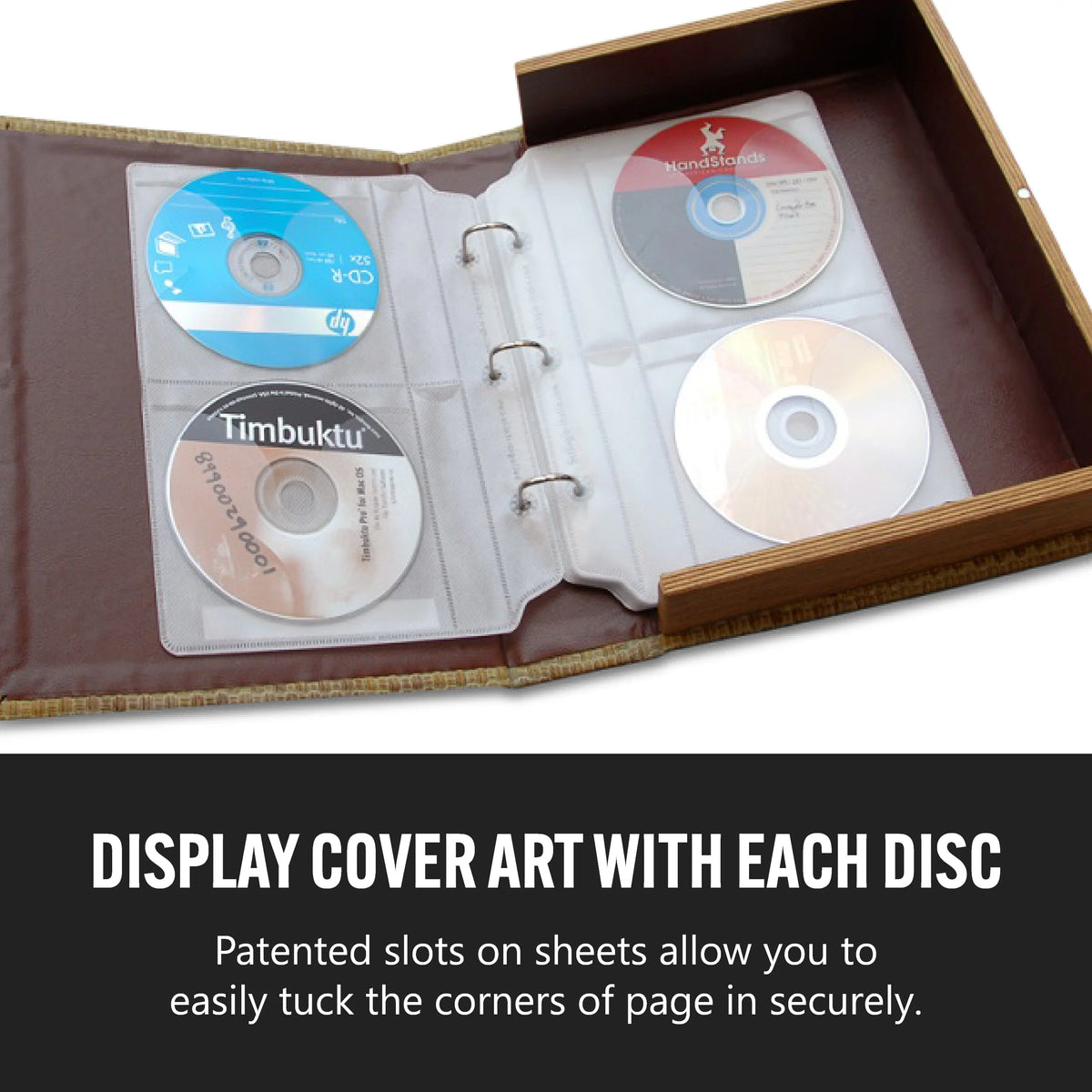 128 Capacity CD/DVD Storage Binder Set K90940