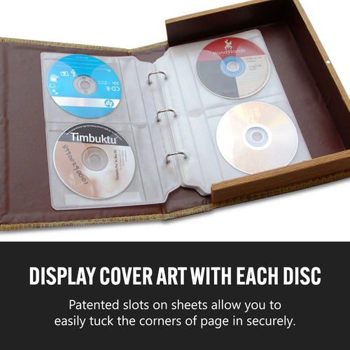 128 Capacity CD/DVD Storage Binder Set K90940
