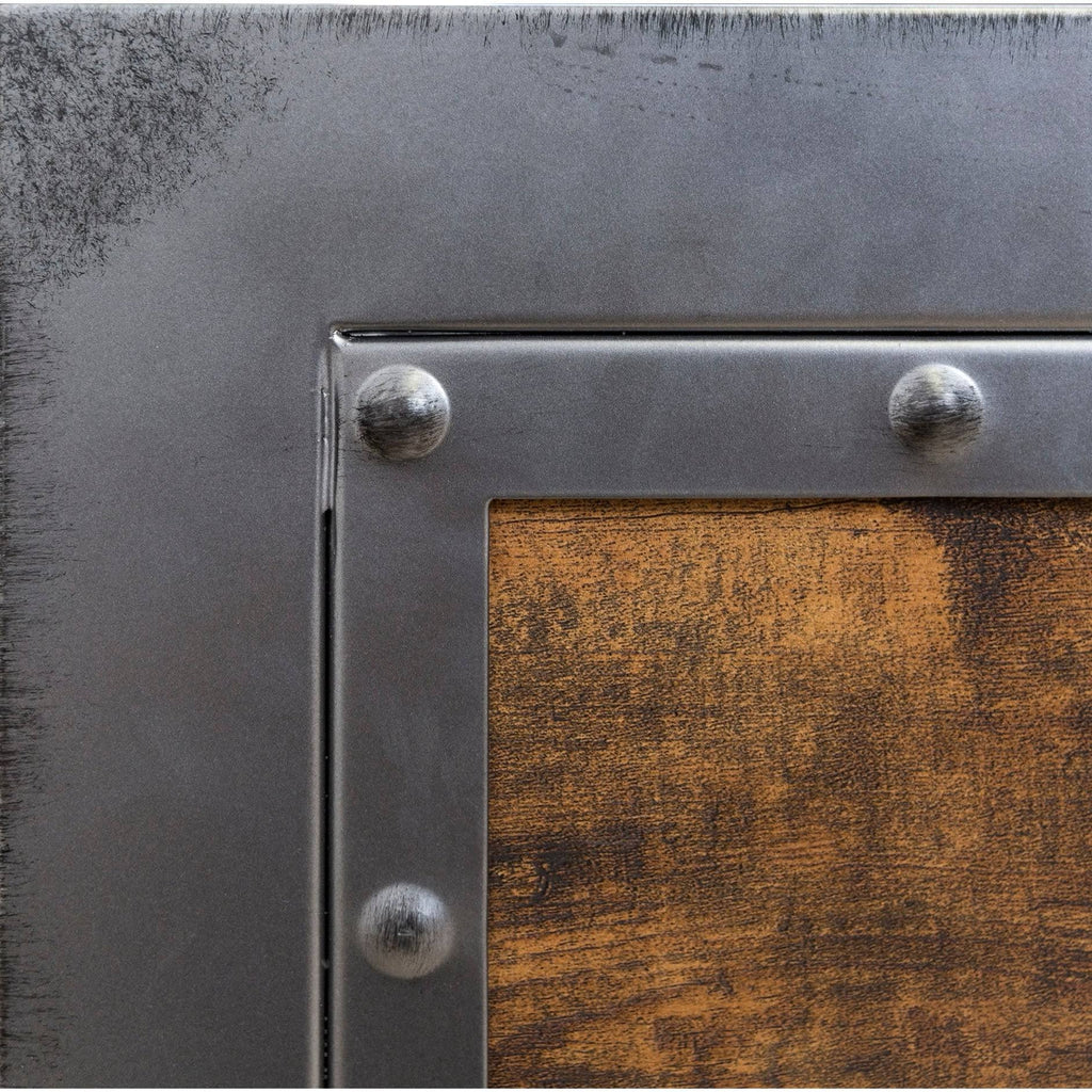 Queen Metal and Wood Headboard M171