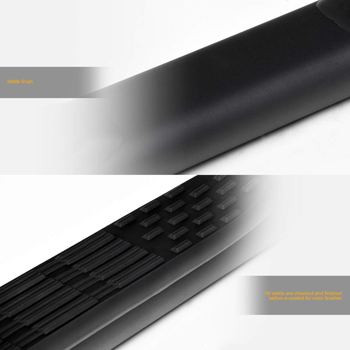 5 Oval Side Step Nerf Bars Matte Black A69021