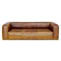 Cognac Leather Sofa H9128