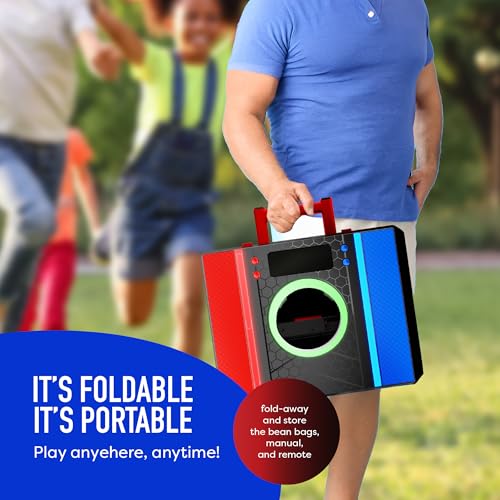 Electronic Cornhole Board Set with Auto Scoring and 8 Bean Bags O878821