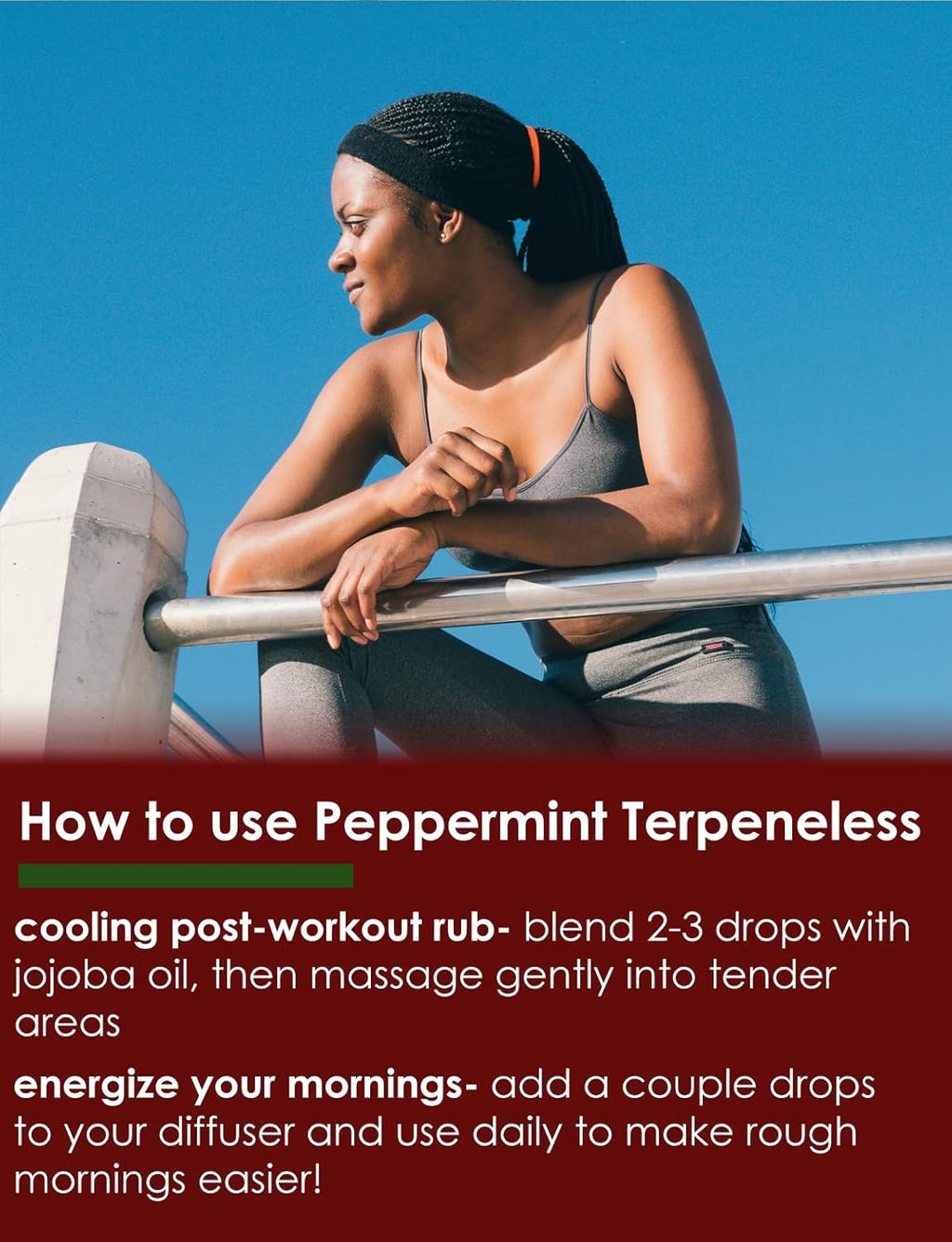 32 fl oz Peppermint Essential Oil 100% Pure Aluminum Bottle K31191