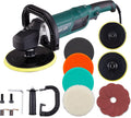 Rotary Car Polisher with 6” and 7“ Backing Plate, 4 Foam Pads I5303