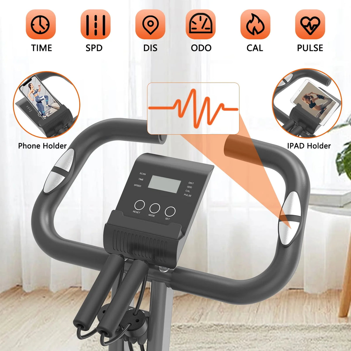 Folding 3-in-1 Recumbent Exercise Bike Z587654