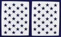 50 Star Field Stencils 2 Pc Set 14 Mil 25.75"L D352161
