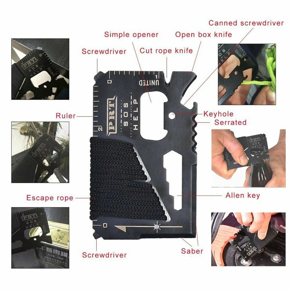 12-in-1 Survival Kit Outdoor Camping Gear I166