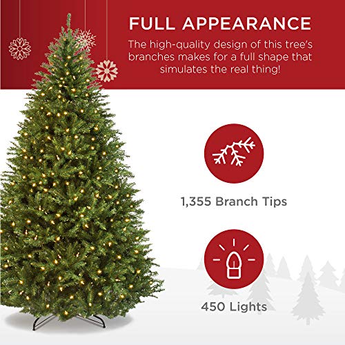 6ft Pre-Lit Douglas Fir Artificial Christmas Tree with 450 Warm White Lights R3391