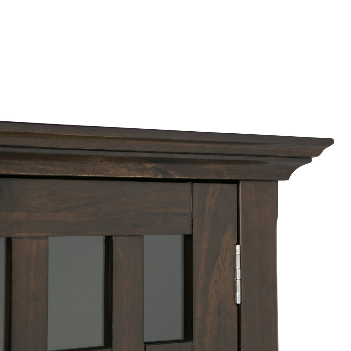 White Solid Wood Storage Media Cabinet L931998