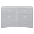 Gray 6 Drawer Wood Dresser U858606