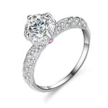 1ct VVS1 Moissanite Engagement Ring S925 Sterling Silver Z967