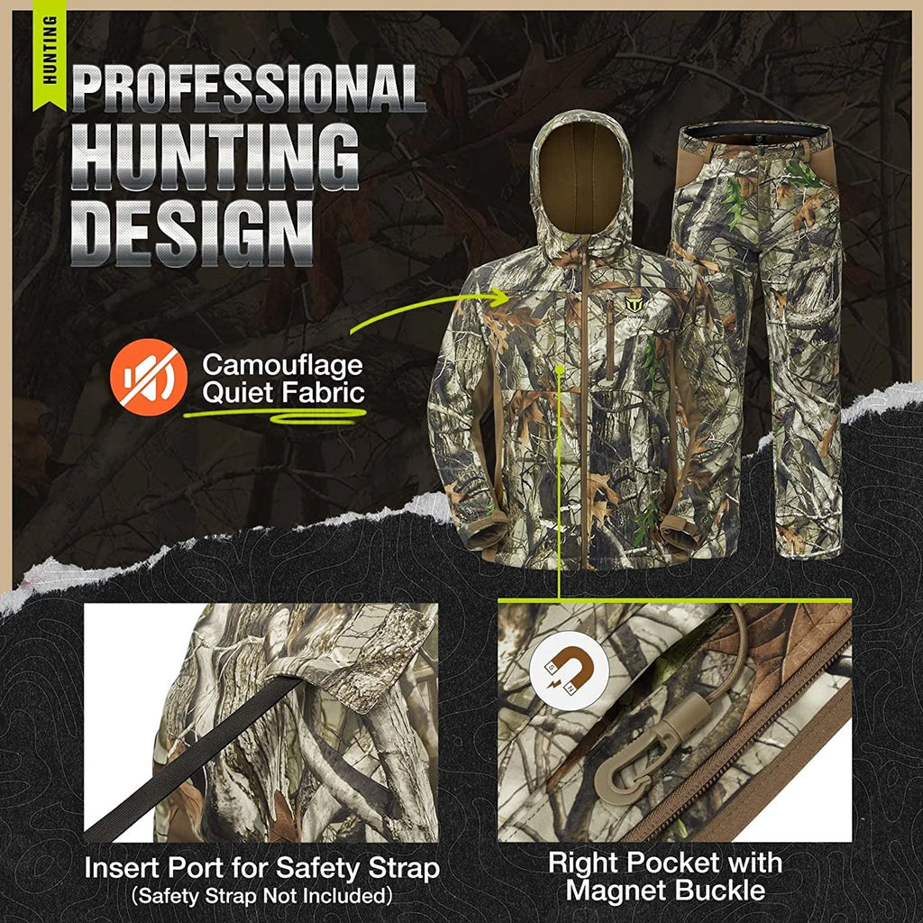 Hunting Jacket and Pants with Fleece Lining J2268