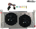 3 Row Aluminum Radiator with Electric Fan Shroud Kit J195