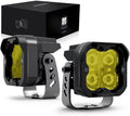 Amber 2PCS 36W Spot LED Pods H4453