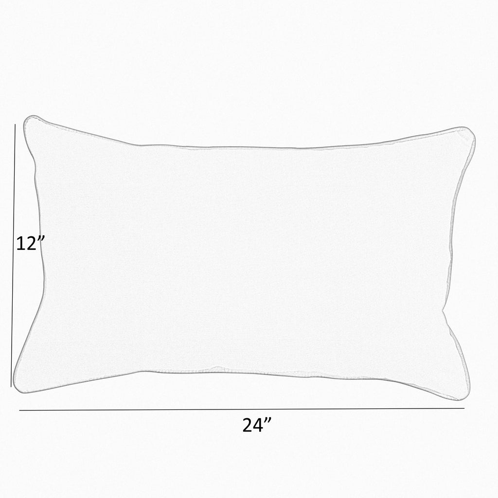 Hot Pink Knife Edge Lumbar Pillows Set of 2 12 in x 24 in K63356