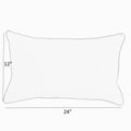 Hot Pink Knife Edge Lumbar Pillows Set of 2 12 in x 24 in K63356