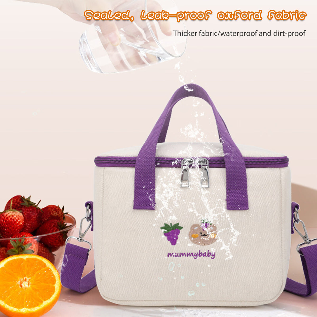 Thermal Lunch Bag Oxford Cloth Insulation Bag Waterproof Picnic Bag P615