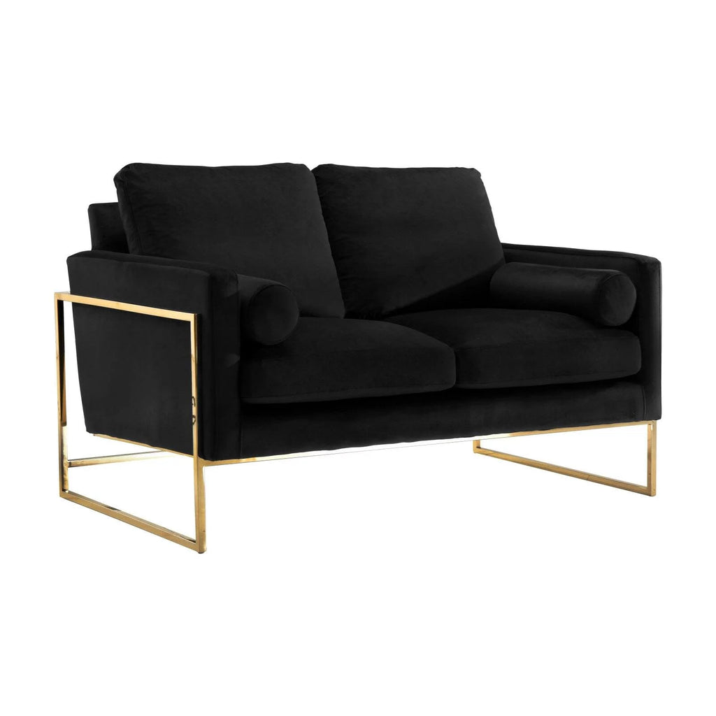 Navy Velvet Loveseat P265