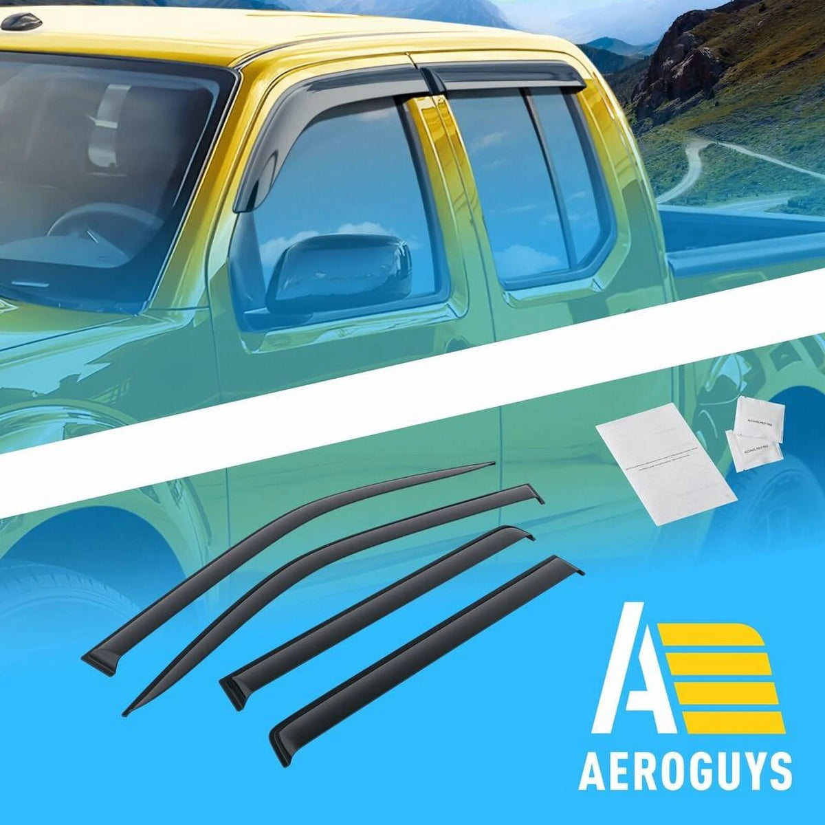 Tape-On Window Deflectors 4pcs R9567
