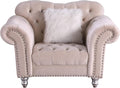 Grey Chesterfield Tufted Armchair B107
