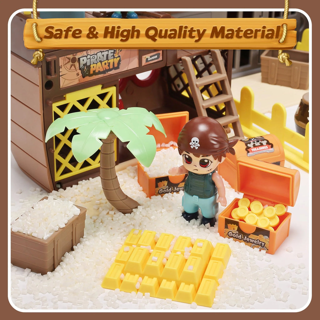 Brown Pirate Boat Toys C842767