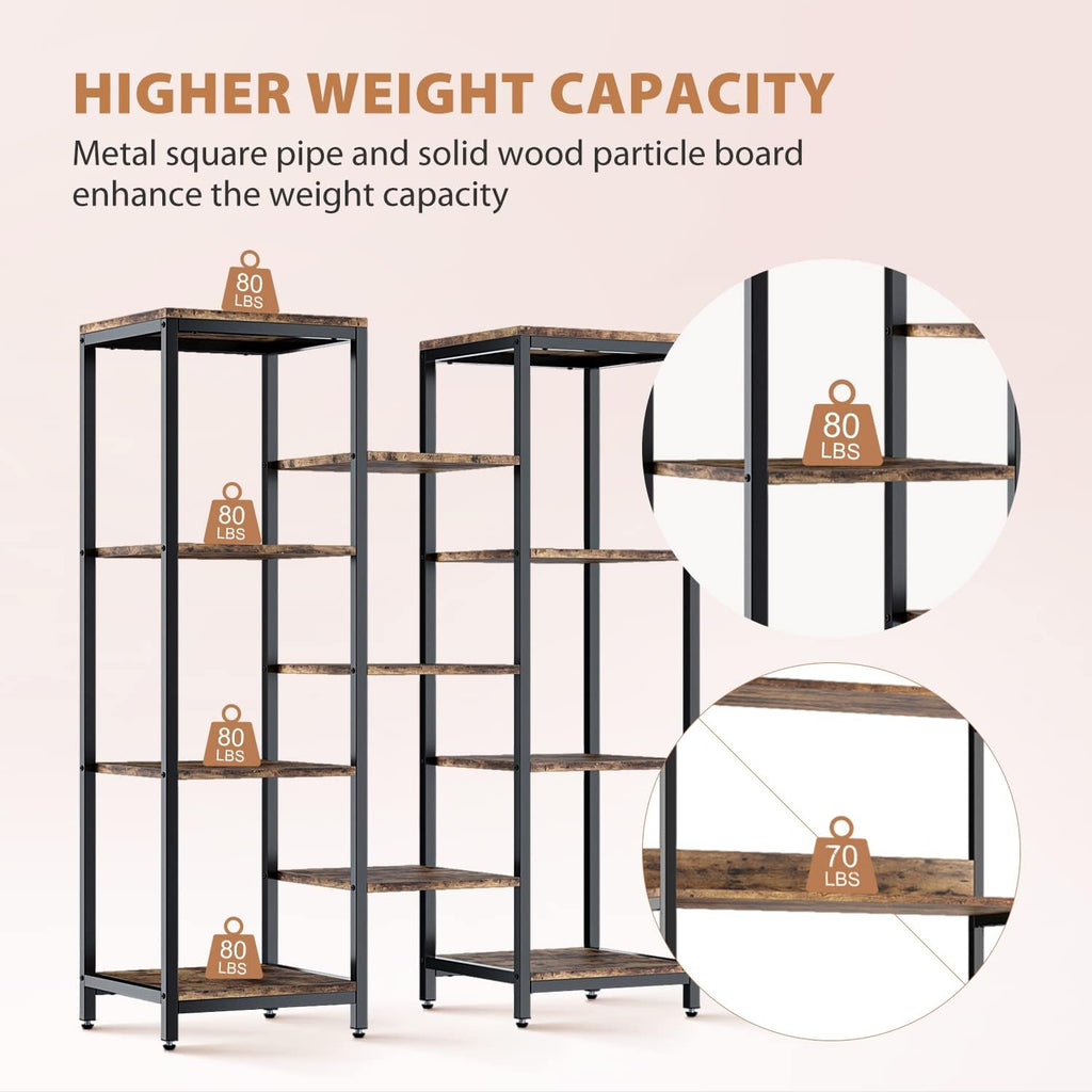 4 Tier Wood and Metal Bookshelf Y26893