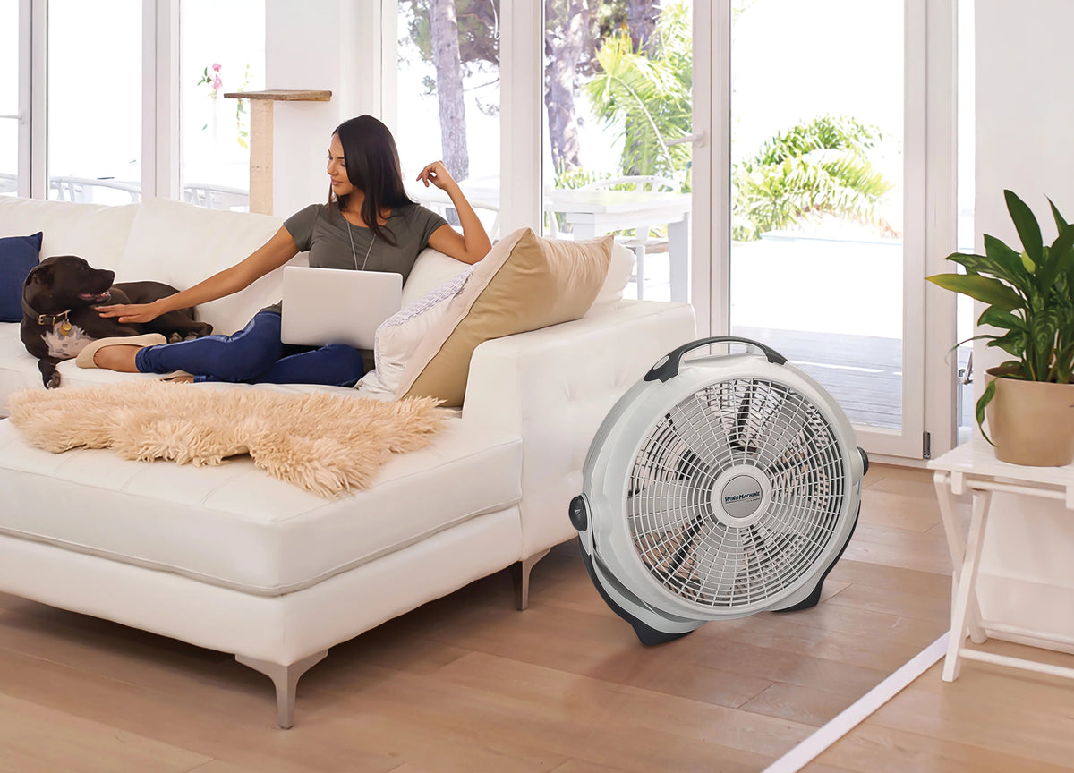 20" Pivoting Floor Fan with 3 Speeds I88619