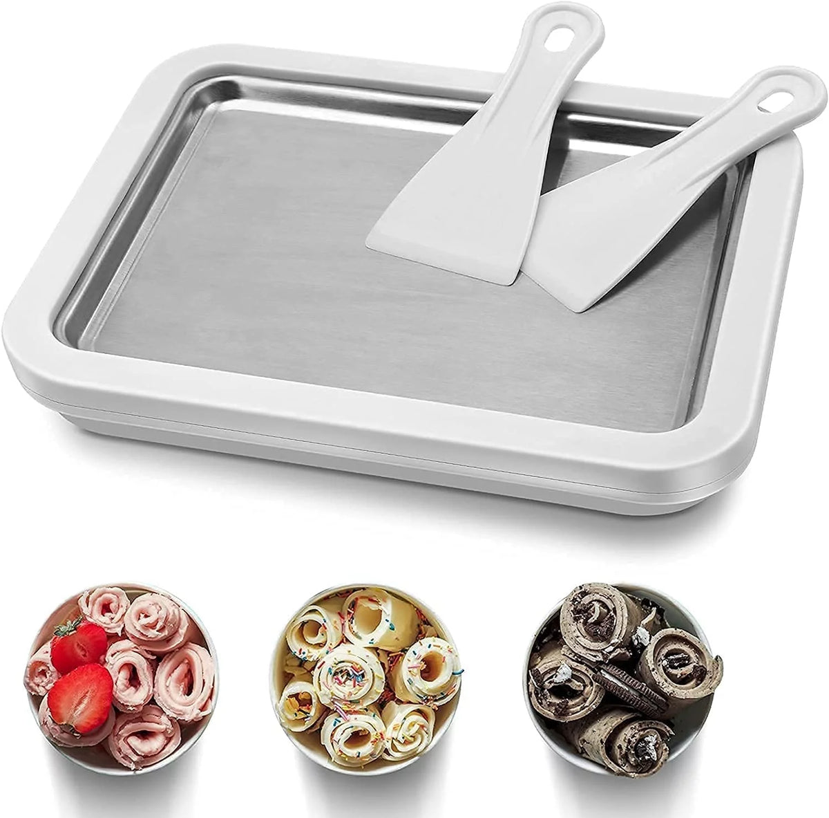 Ice Cream Roll Maker with 2 Spatulas S862650