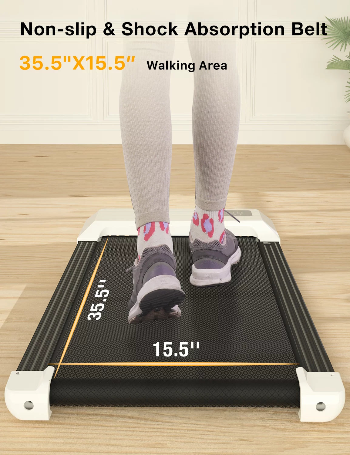 2.5Hp Walking Pad Under Desk Treadmill with Remote Control and LED Display H530