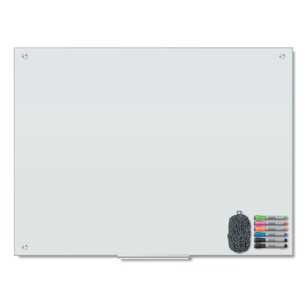 Magnetic Glass Dry Erase Board 48 x 36 White L91004