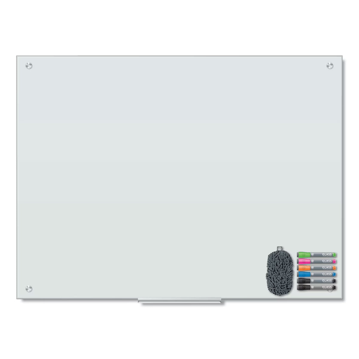 Magnetic Glass Dry Erase Board 48 x 36 White L91004