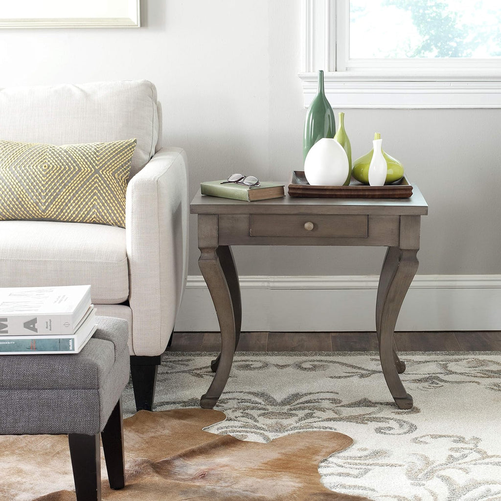 Brown One Drawer Storage Side Table I72801