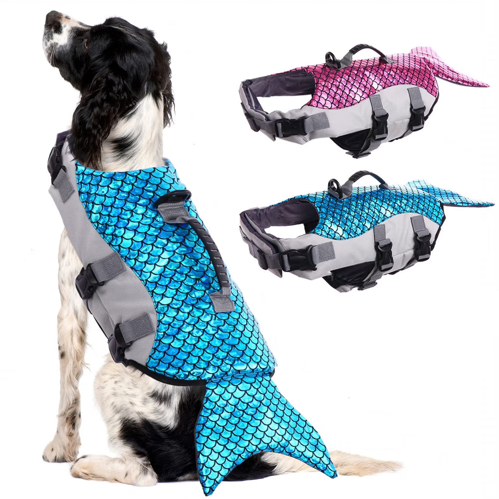 Reflective Dog Life Jacket with Rescue Handle A580170