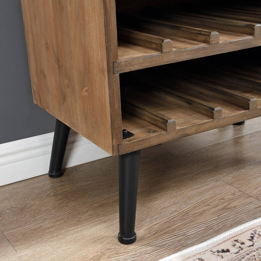 Brown Wood Bar Cabinet L4265