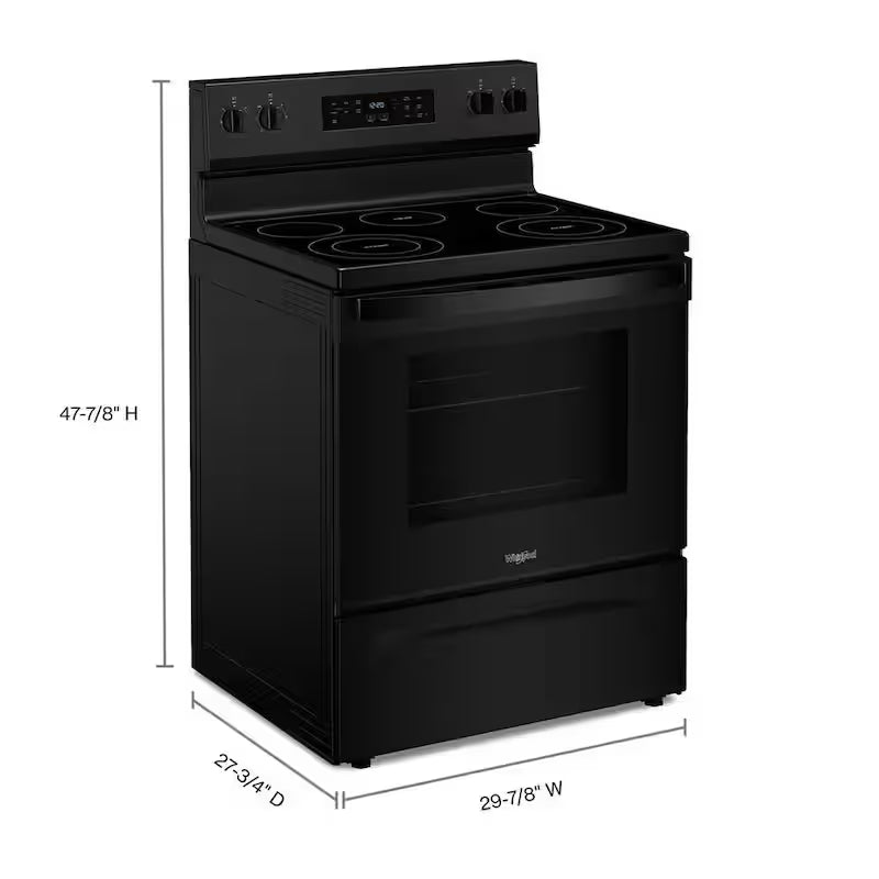 5 Element Freestanding Electric Range in Black Y19464