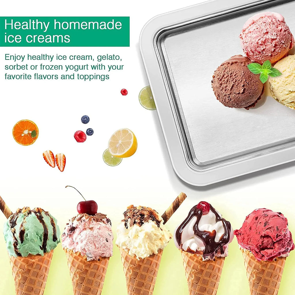 Ice Cream Roll Maker with 2 Spatulas S862650