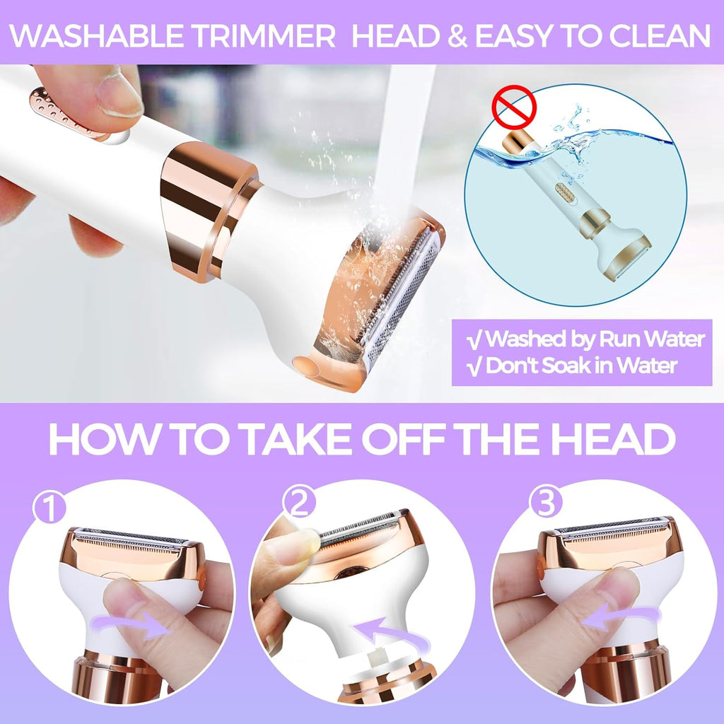 4 in 1 Rechargeable Electric Razor for Women A36608
