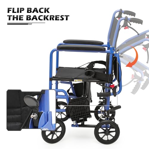 Lightweight 16 Inch Seat Wheelchair with Locking Hand Brakes K413457
