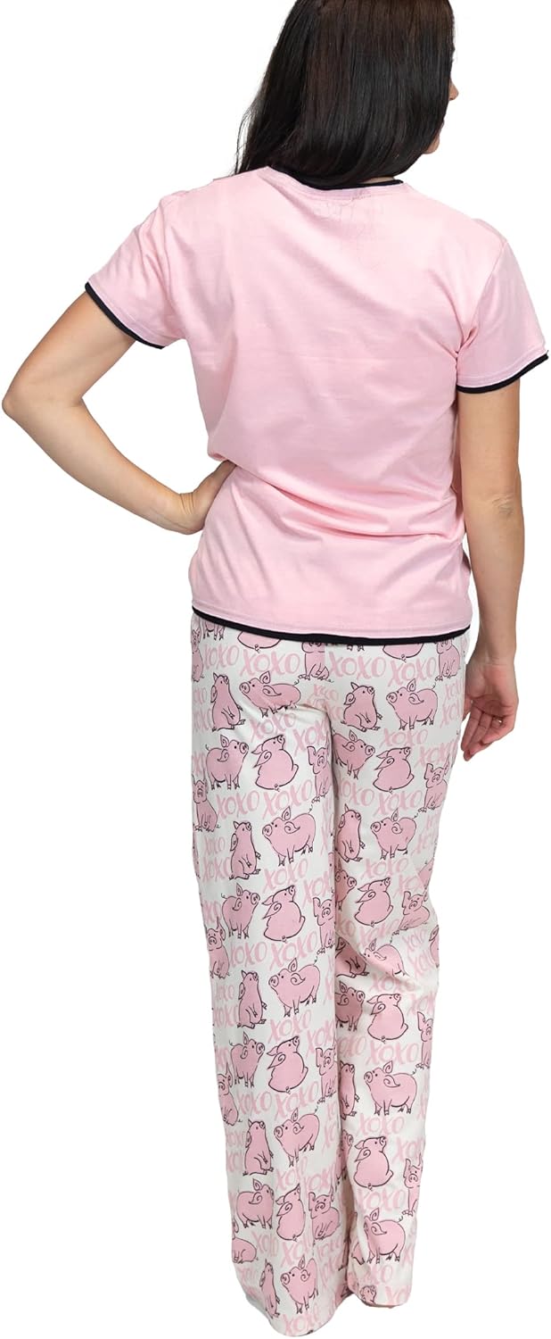 Women's Short Sleeve Pajama Set V97746