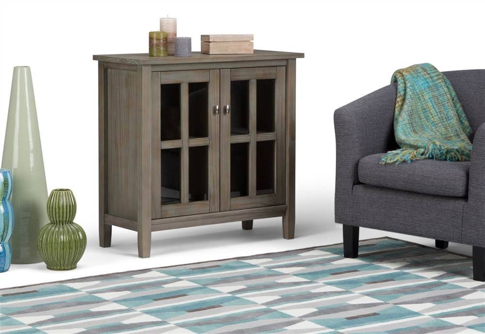 Distressed Grey Low Storage Cabinet O86214
