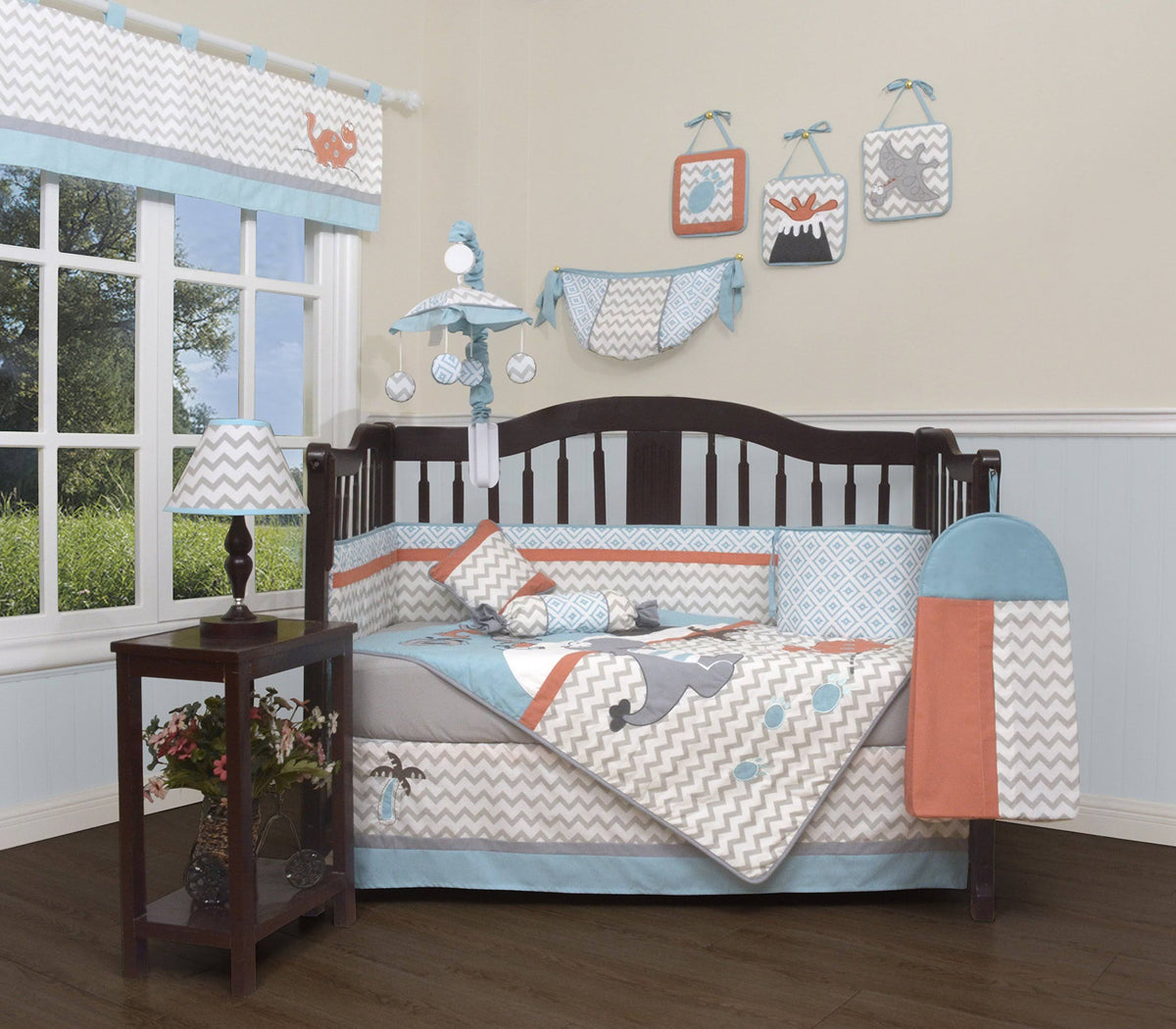 13 Piece Nursery Crib Bedding Set H211007