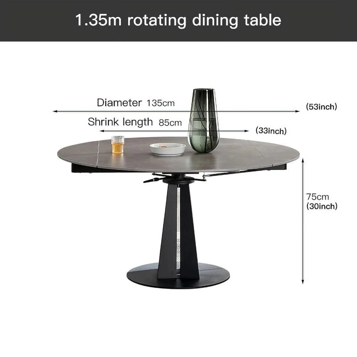 Round Marble Dining Table and Chairs Set G6233