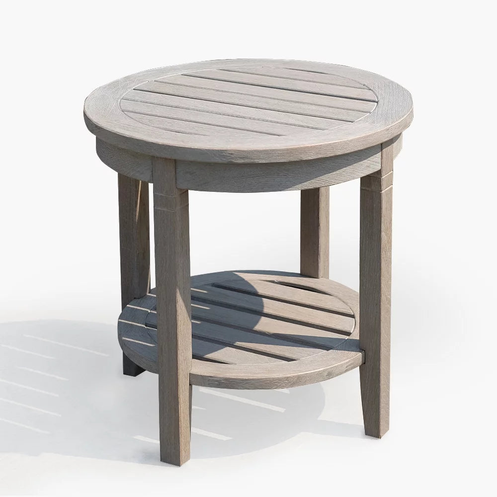 Solid Teak Round Side Table T87691