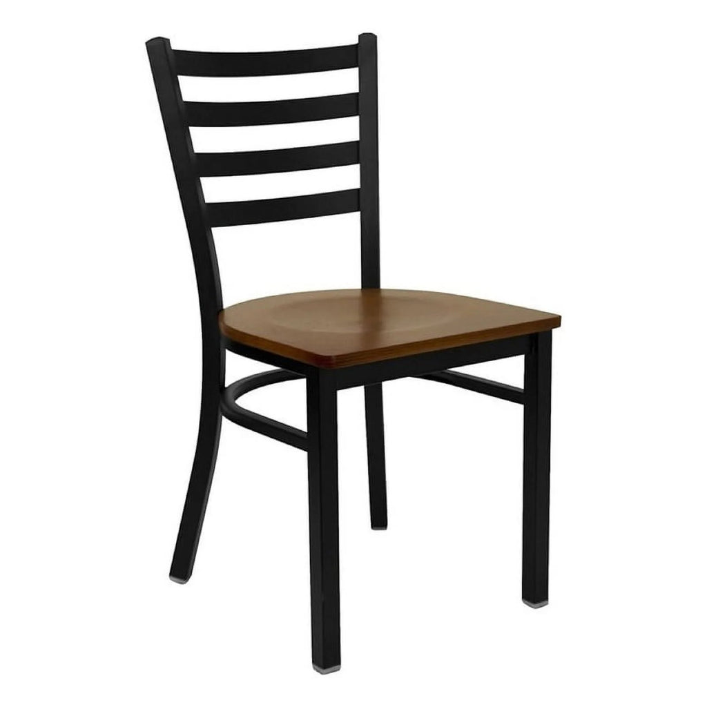 Modern Metal Ladder Back Dining Chair Y411326