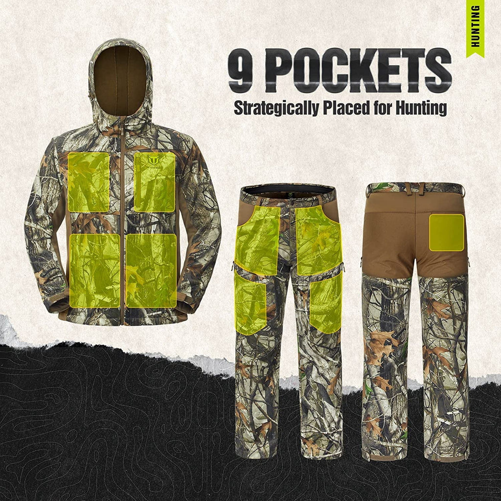 Hunting Jacket and Pants with Fleece Lining J2268